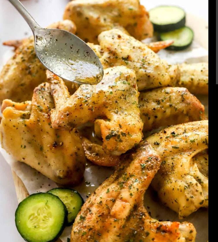 Lemon sauce chicken wings