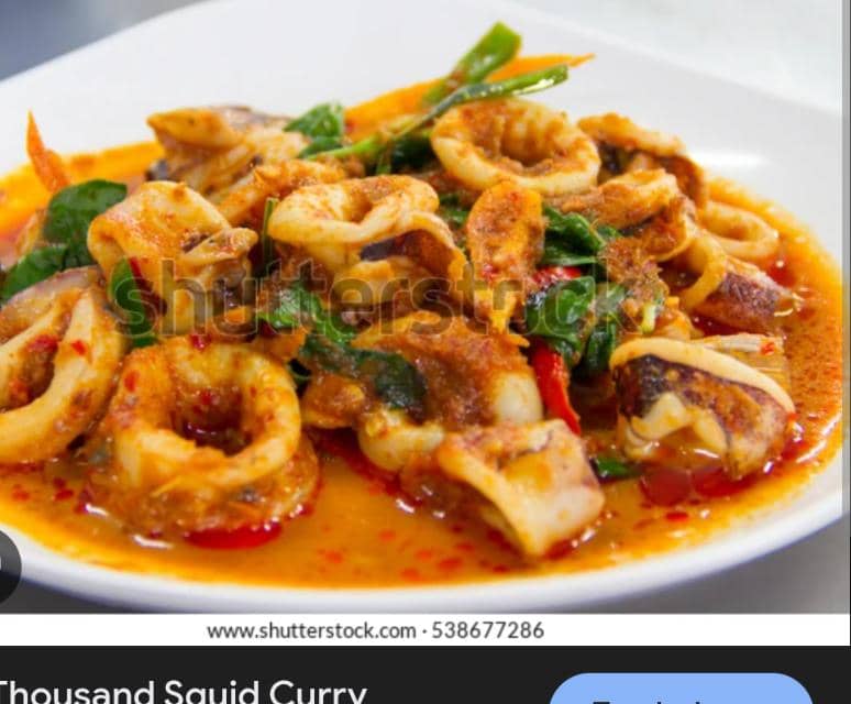 Prawns in Mkasara curry sauce
